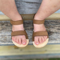 Valor Sandal - Brown Leather